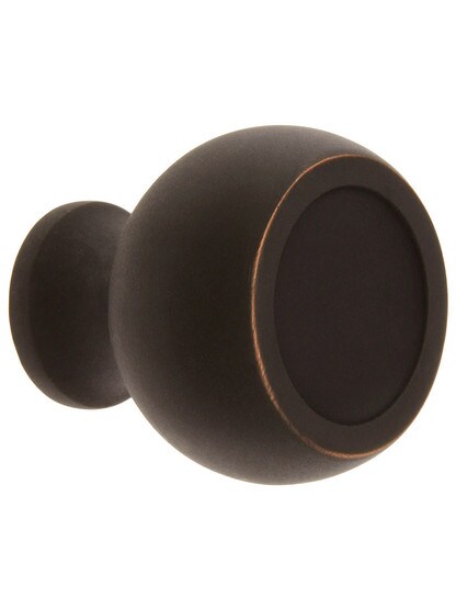Atomic Cabinet Knob - 1 1/4 inch Diameter in Oil Rubbed Bronze.